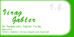 virag gabler business card