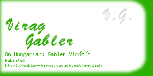 virag gabler business card